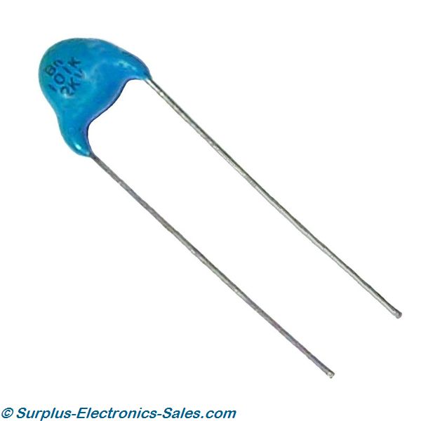 100pF 2KV Ceramic Capacitor Pkg/5 - Click Image to Close